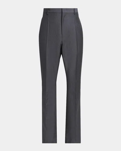 Jil Sander Wool & Mohair Pants In Gray