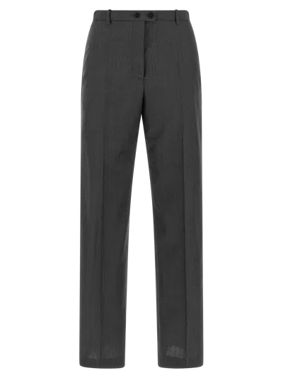 Jil Sander Wool And Mohair Trousers In Gray
