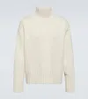 Jil Sander Wool And Silk Sweater In White