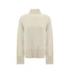 Jil Sander Wool And Silk Sweater Women In White