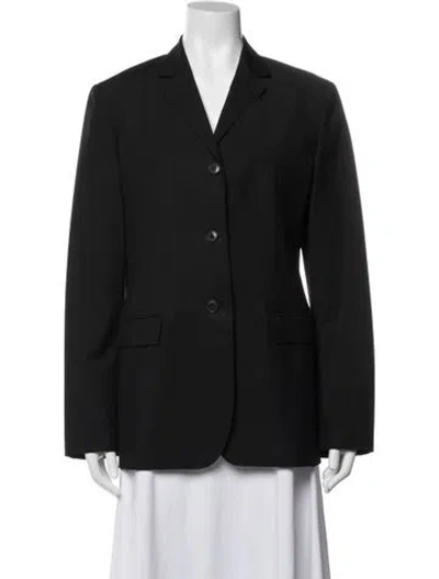 Pre-owned Jil Sander Wool Blazer In Black