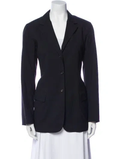 Pre-owned Jil Sander Wool Blazer In Blue