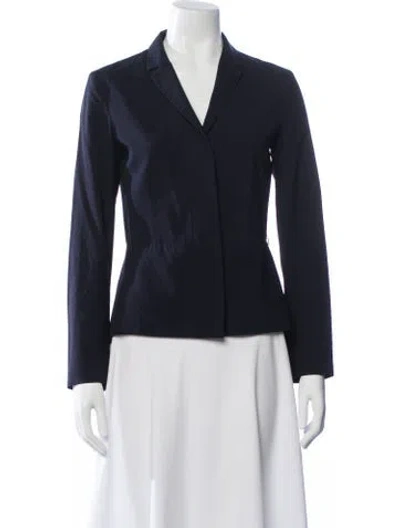 Pre-owned Jil Sander Wool Blazer In Blue