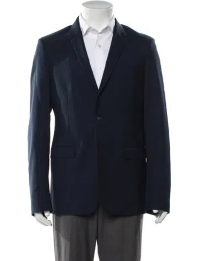 Pre-owned Jil Sander Wool Blazer In Blue