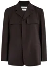 Jil Sander Wool Blazer In Brown