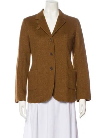 Pre-owned Jil Sander Wool Blazer In Brown