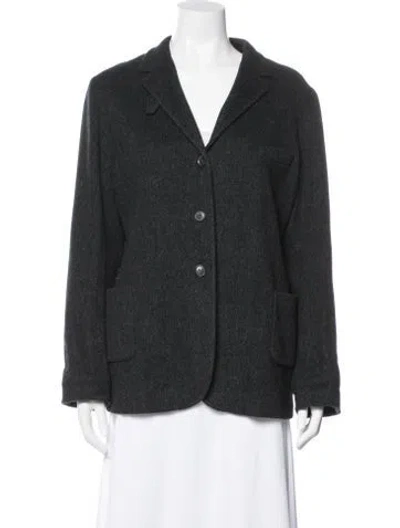 Pre-owned Jil Sander Wool Blazer In Gray