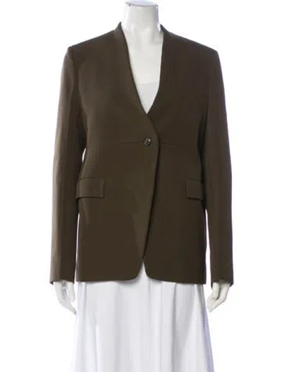 Pre-owned Jil Sander Wool Blazer In Green