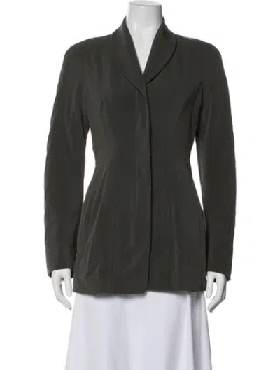 Pre-owned Jil Sander Wool Blazer In Green