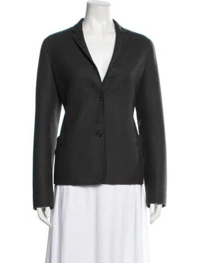 Pre-owned Jil Sander Wool Blazer In Green