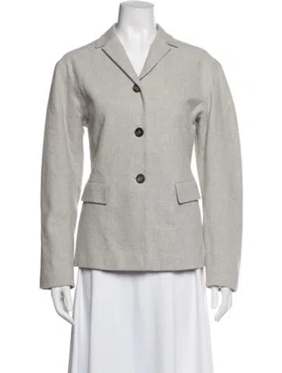 Pre-owned Jil Sander Wool Blazer In Grey