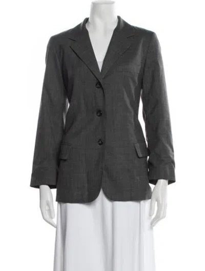 Pre-owned Jil Sander Wool Blazer In Grey