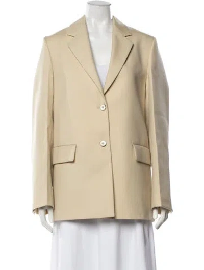 Pre-owned Jil Sander Wool Blazer In Neutrals
