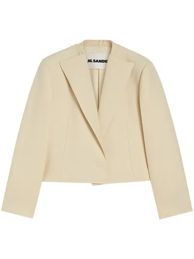 Jil Sander Wool Blazer In Nude