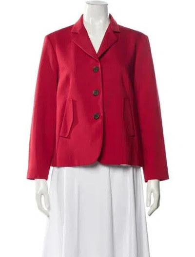 Pre-owned Jil Sander Wool Blazer In Orange