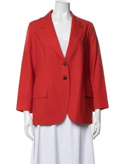 Pre-owned Jil Sander Wool Blazer In Red