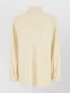 Jil Sander Wool Blend Blouse With High Neck And Keyhole Back