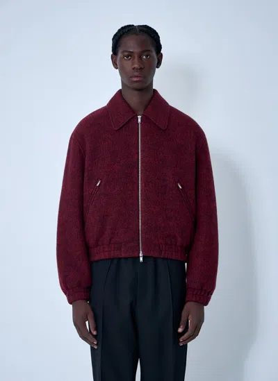 JIL SANDER WOOL-BLEND BOMBER JACKET