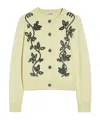 Jil Sander Wool Blend Embroidered Cardigan