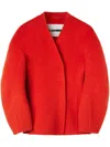 Jil Sander Wool-blend Jacket In Red