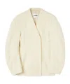 Jil Sander Wool-blend Jacket In White
