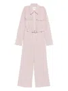 Jil Sander Wool Blend Jumpsuit In Pink