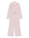 Jil Sander Wool Blend Jumpsuit In White