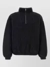 Jil Sander Slate Wool-blend Sweatshirt For Men In Black