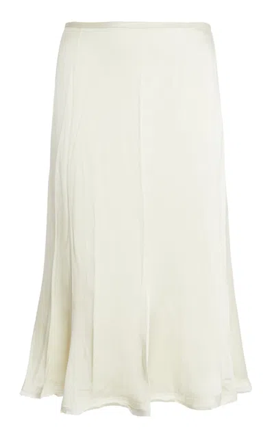 JIL SANDER WOOL-BLEND MIDI SKIRT