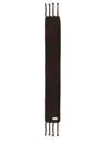 Jil Sander Luxurious Soft Fringed Scarf Accessory In Brown
