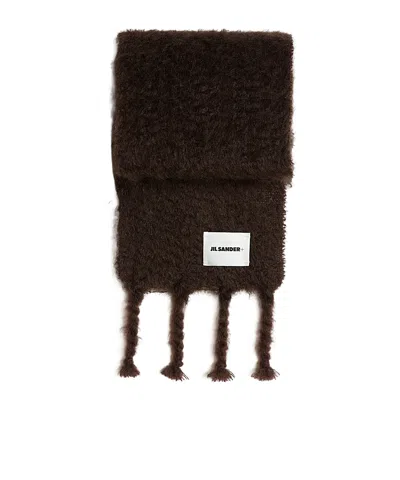 JIL SANDER WOOL BLEND SCARF