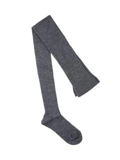 Jil Sander Wool Blend Socks In Gray