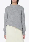 Jil Sander Light Grey Wool-blend Sweater In Gray