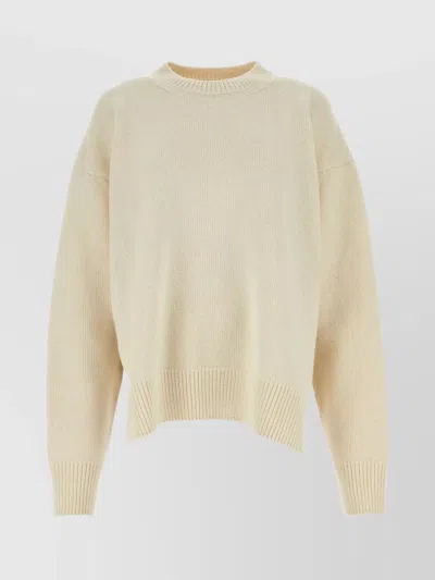 JIL SANDER WOOL CASHMERE REGULAR-FIT CREWNECK JUMPER