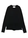 Jil Sander Wool-blend Sweatshirt In Black