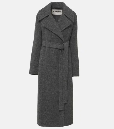 コート JIL SANDER GREY WOOL BLEND COAT Jil Sander Gray Wool Coat Jil Sander