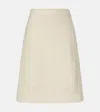 Jil Sander Wool-blend Wrap Skirt In White