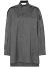 Jil Sander Woman Mini Dress Grey Size 10 Wool In Grey
