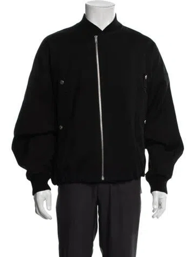 Pre-owned Jil Sander Wool Bomber Jacket In Gray