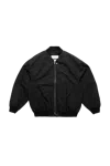 Jil Sander Wool Bomber With Zip Details Black