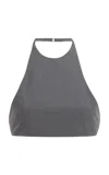 Jil Sander Wool Bra Top In Gray