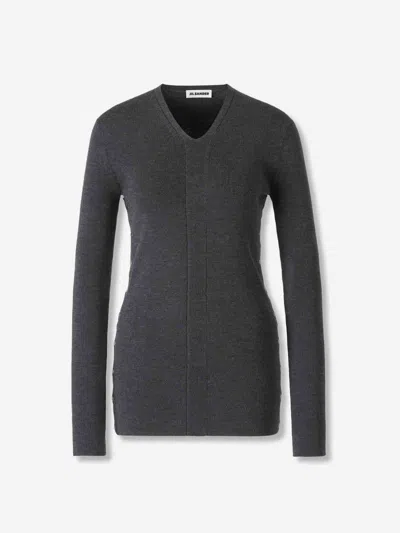 Jil Sander Wool Button Sweater