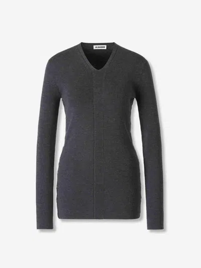 Jil Sander Wool Button Sweater