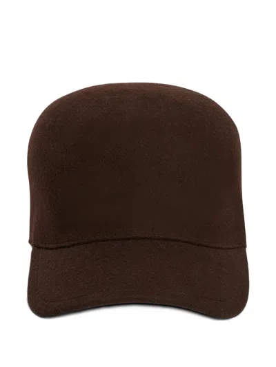 Jil Sander+ Wool Cap In Brown