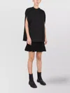 Jil Sander Elegant Wool Cape With Concealed Details