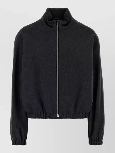 Jil Sander Wool Cardi-coat In Black
