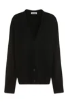 Jil Sander Wool Cardigan In Black
