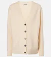 Jil Sander Wool Cardigan In Beige