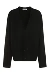 Jil Sander Wool Cardigan In Black
