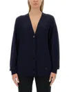 Jil Sander Women Wool Cardigan In Blue